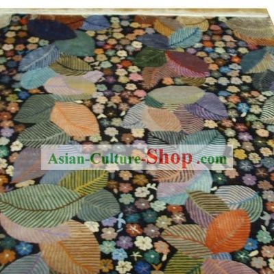 Art Decoration Chinese Hand Made Thick Natural Silk Rug(180¡Á180cm)