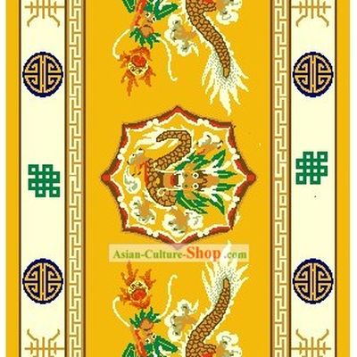 Art Decoration China Tibetan Large Hand Made Wool Rug-Dragon (150¡Á240cm)
