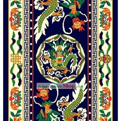 Art Decoration China Tibetan Large Hand Made Wool Rug-Dragons (200¡Á400cm)