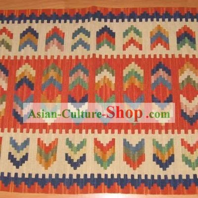 Art Decoration China Tibetan Large Hand Made Wool Rug (60¡Á120cm)