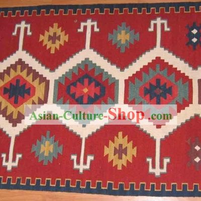 Art Decoration China Tibetan Large Hand Made Wool Rug (60*120cm)