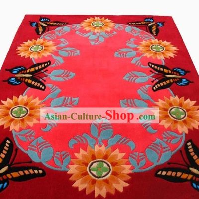 Art Decoration Chinese Hand Made Butterfly Carpet (120cm*180cm)