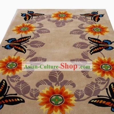 Art Decoration Chinese Hand Made Butterfly Carpet (120cm*180cm)