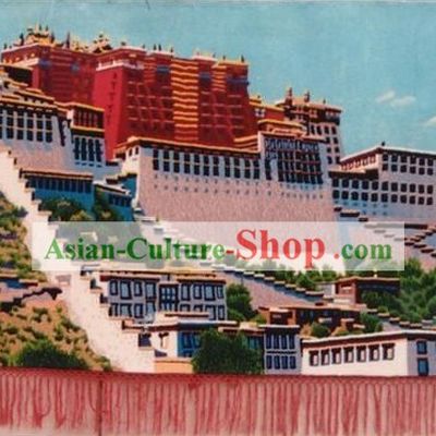 Art Decoration Chinese Hand Made Large Tapestry Carpet-the Potala Palace (137cm*279cm)