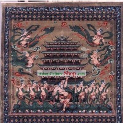 Art Decoration Chinese Hand Made Thick Silk Arras Tapestry (150*94cm)