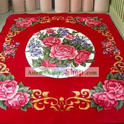 Art Decoration Chinese Lucky Red Wedding Carpet (173*230cm)