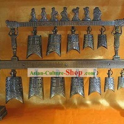 Chinese Antique Style 12 Dragon Bell Set (BIAN ZHONG)