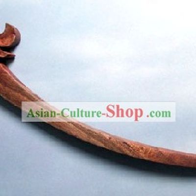 Hand Carved Chinese Traditional Walnut Hair Pin (Hairpin)-Phoenix