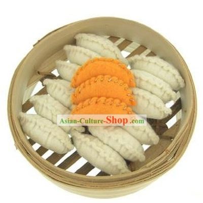 Cute Hand Made Velvet Pendant-Boiled Dumplings