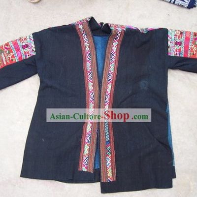 Chinese Stunning Miao Tribe Hand Embroidery Collectible-Dress for Woman
