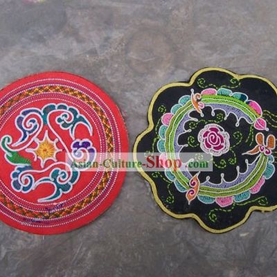 Chinese Stunning Miao Tribe Hand Embroidery Collectible-Mat