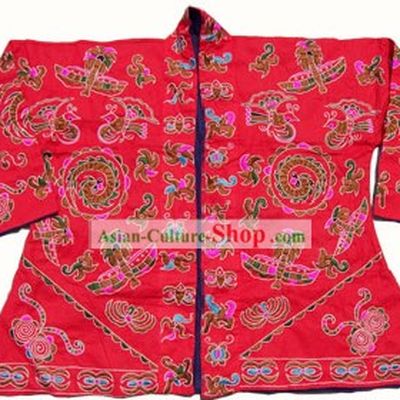 Chinese Stunning Miao Tribe Hand Embroidery Collectible-Emperor Jacket