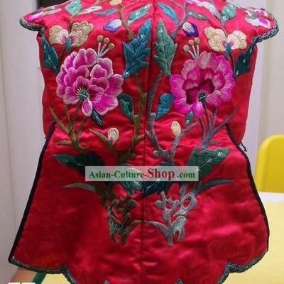 Chinese Miao Minority Silk Thread Hand Embroidery Child Hat