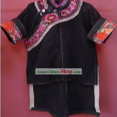 Stunning Miao Minority Silk Thread Hand Embroidery Chinese Jacket