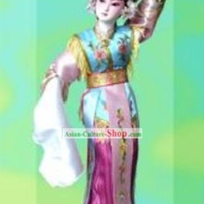 Handmade Peking Silk Figurine Doll - Diao Chan in Romance of Three Kingdoms