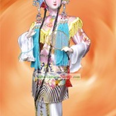 Handmade Peking Silk Figurine Doll - The Drunken Beauty Yang Gui Fei