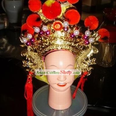 Chinese Ancient Puppet General Helmet for Performance