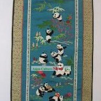 Chinese Embroidery Handicraft-Pandas 1