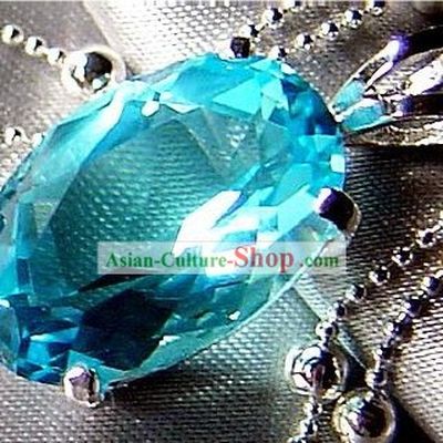 Indian Stunning Silver Crystal Necklace-Star of the Sea