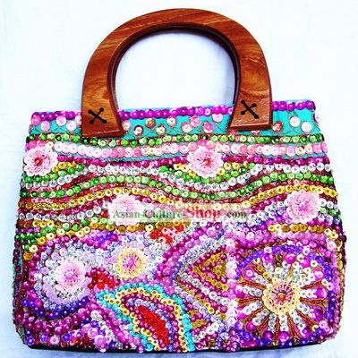 Indian Stunning Hand Made and Embroidered Handbag