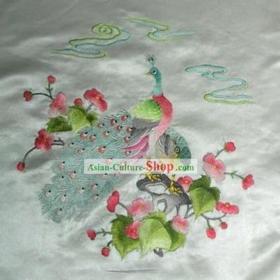 Chinese Classical Peacock Cushion