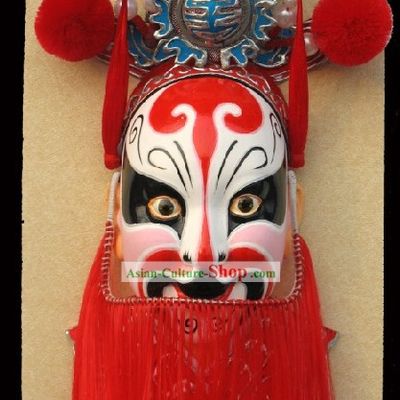 Handcrafted Peking Opera Mask Hanging Decoration - Meng Liang