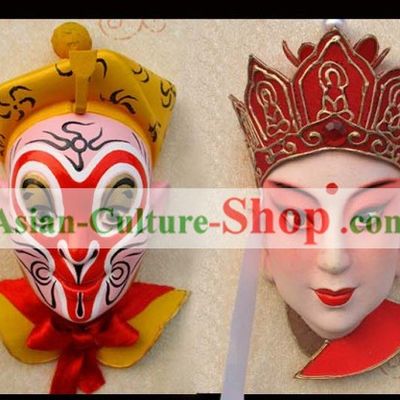 Handcrafted Peking Opera Mask Hanging Decoration - Western Journey Set