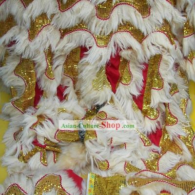 Natural Long Wool Lion Dance Body Costumes Pants Claws