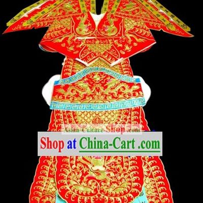 Chinese Classic Beijing Opera Ancient Costumes for General - Da Kao Armor