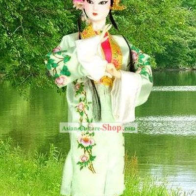 Chinese Silk Beijing Opera Figurine-Cui Yingying