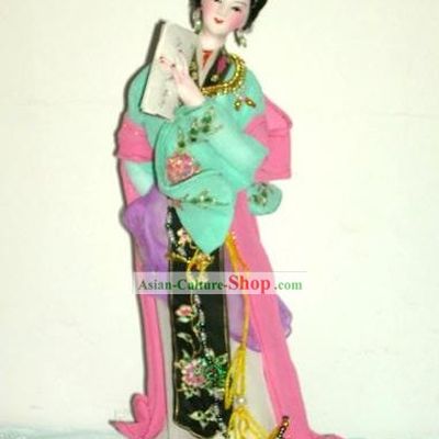 Handmade Peking Silk Figurine Doll - Cai Wenji