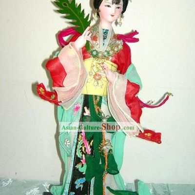 Handmade Peking Silk Figurine Doll - Luo Shen