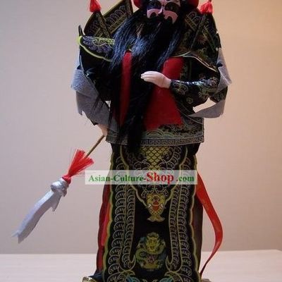 Handmade Peking Silk Figurine Doll - Zhang Fei