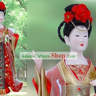 Handmade Peking Silk Figurine Doll - Tang Dynasty Beauty Empress 1