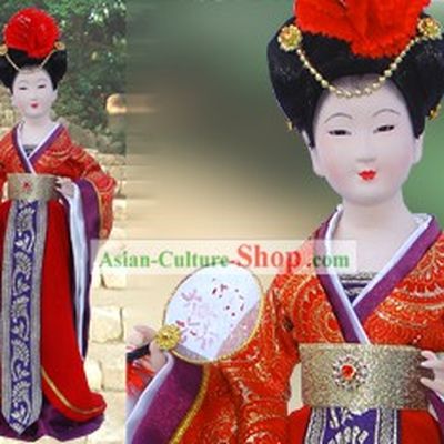 Handmade Peking Silk Figurine Doll - Tang Dynasty Beauty Empress 3
