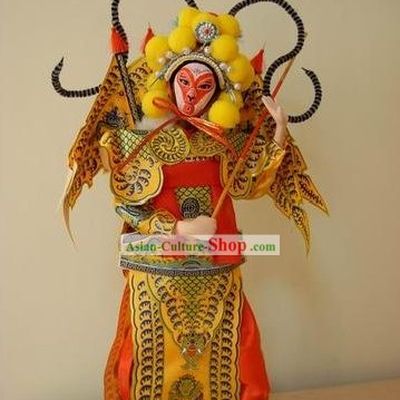 Handmade Peking Silk Figurine Doll - Sun Wukong