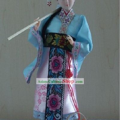 Handmade Peking Silk Figurine Doll - Lin Daiyu in Dream of the Red Chamber