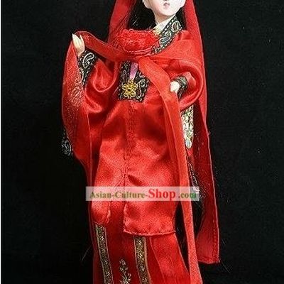 Handmade Peking Silk Figurine Doll - Jia Tanchun in Dream of the Red Chamber