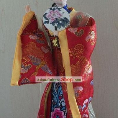 Handmade Peking Silk Figurine Doll - Jia Yuanchun in Dream of the Red Chamber