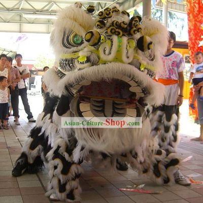 Chinese Classic Long Wool Lion Dance Costumes Complete Set