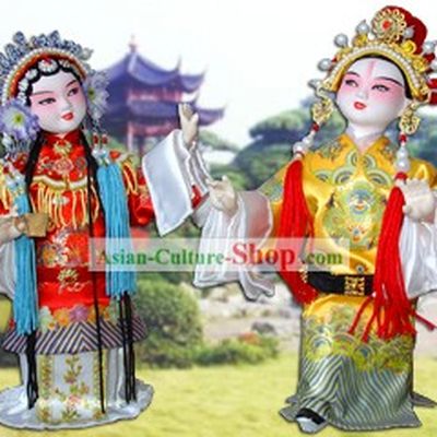Handmade Peking Silk Figurine Doll - Eternal Love