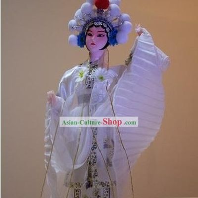 Handmade Peking Silk Figurine Doll - White Snake Legend