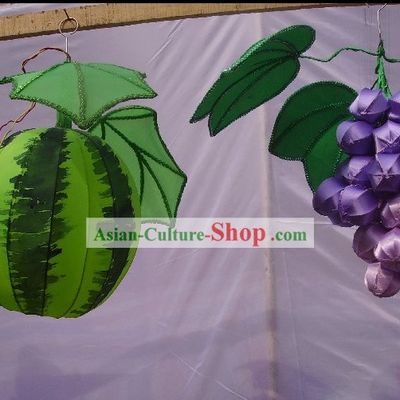 Hand Made Chinese Traditional Animals, Fruits and Cartoon Silk Lanterns