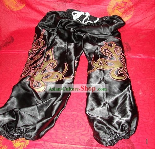 Traditional Black Dragon Dancer Pants