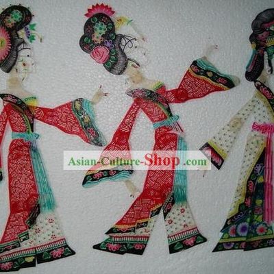 Traditional Chinese Hand Carved Shadow Play - Ancient Beauties (3 sets)