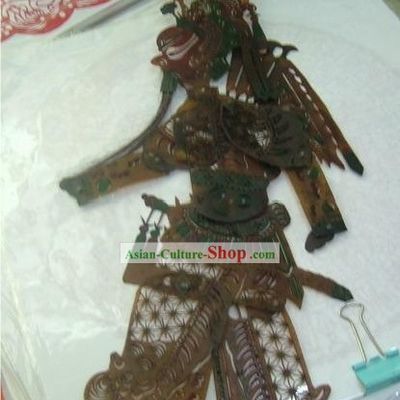 Traditional Chinese Hand Carved Shadow Play - Ancient Hero