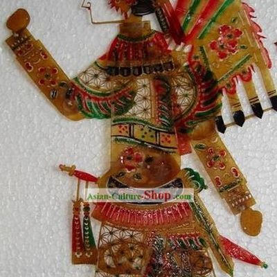 Traditional Chinese Hand Carved Shadow Play - Women Hero (Da Kao)