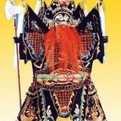 Chinese Classic Original Hand Puppet Handicraft-Zhang Fei