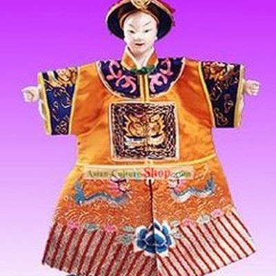 Chinese Classic Original Hand Puppet Handicraft-Emperor of Qing