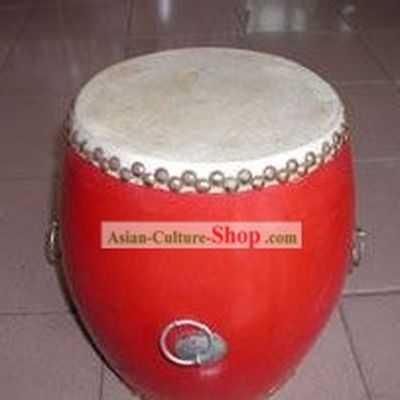 Chinese Traditional 30cm Diameter Red Drum